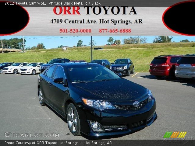2012 Toyota Camry SE in Attitude Black Metallic