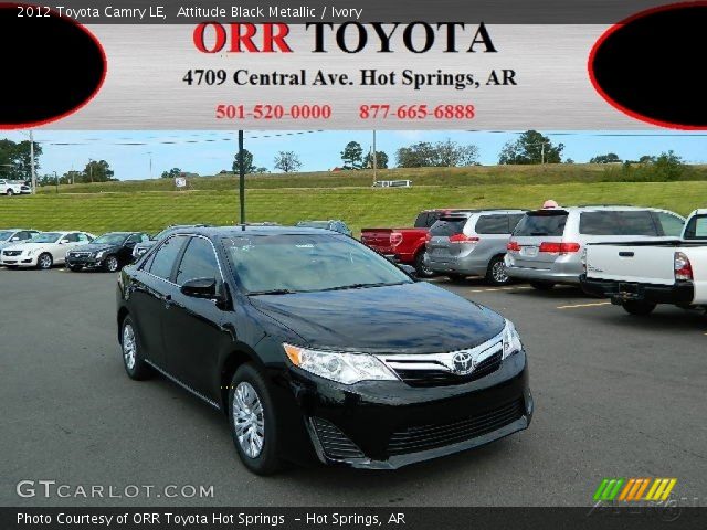 2012 Toyota Camry LE in Attitude Black Metallic
