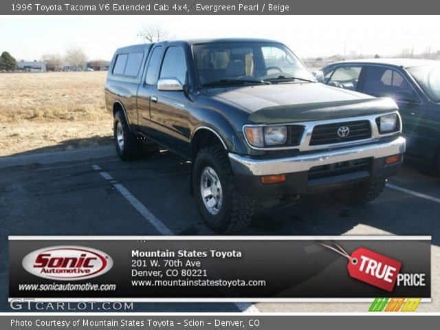 1996 Toyota Tacoma V6 Extended Cab 4x4 in Evergreen Pearl