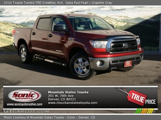 2010 Toyota Tundra TRD CrewMax 4x4 in Salsa Red Pearl