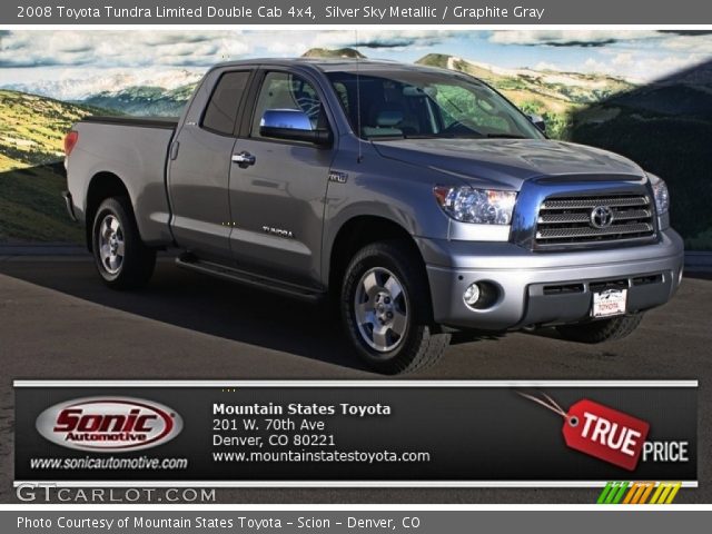 2008 Toyota Tundra Limited Double Cab 4x4 in Silver Sky Metallic