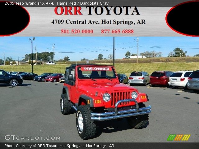2005 Jeep Wrangler X 4x4 in Flame Red