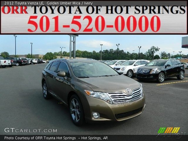 2012 Toyota Venza LE in Golden Umber Mica