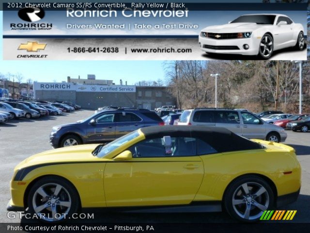 2012 Chevrolet Camaro SS/RS Convertible in Rally Yellow