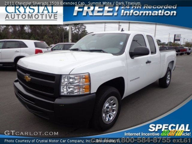 2011 Chevrolet Silverado 1500 Extended Cab in Summit White