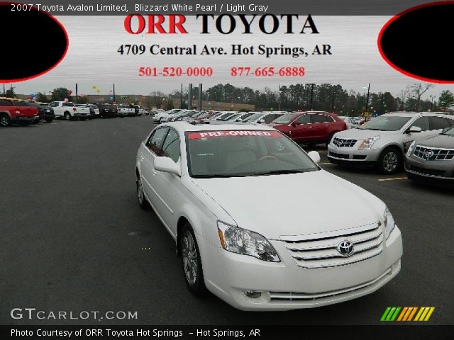 2007 Toyota Avalon Limited in Blizzard White Pearl