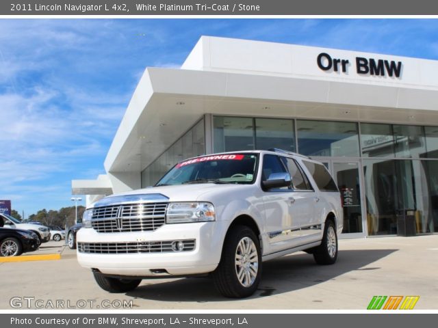 2011 Lincoln Navigator L 4x2 in White Platinum Tri-Coat