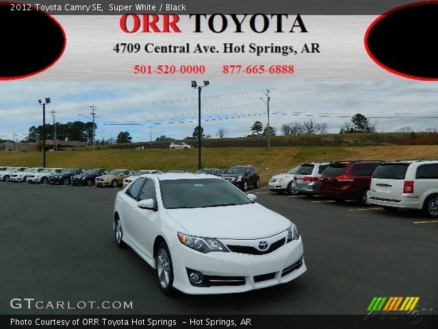 2012 Toyota Camry SE in Super White