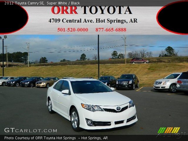2012 Toyota Camry SE in Super White