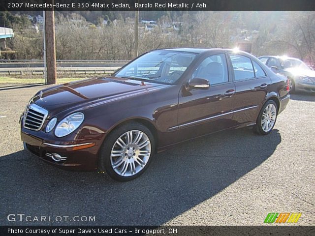 2007 Mercedes-Benz E 350 4Matic Sedan in Barolo Red Metallic