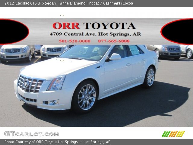 2012 Cadillac CTS 3.6 Sedan in White Diamond Tricoat