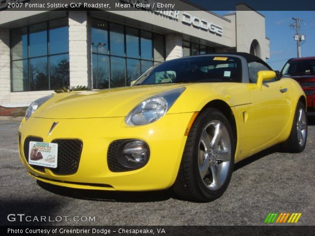 2007 Pontiac Solstice GXP Roadster in Mean Yellow