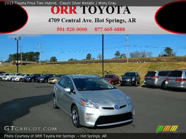 2013 Toyota Prius Two Hybrid in Classic Silver Metallic