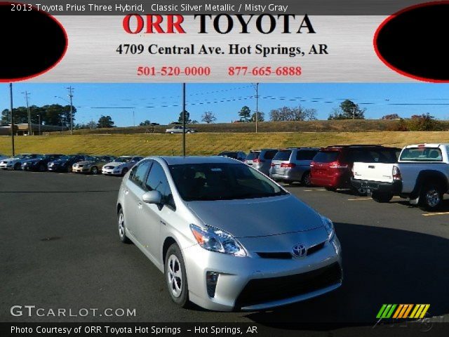 2013 Toyota Prius Three Hybrid in Classic Silver Metallic