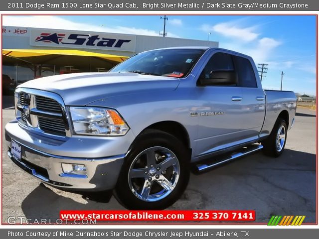 2011 Dodge Ram 1500 Lone Star Quad Cab in Bright Silver Metallic