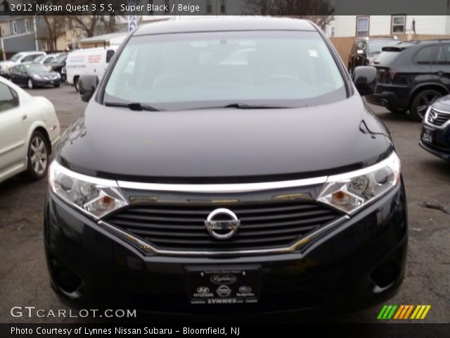 2012 Nissan Quest 3.5 S in Super Black
