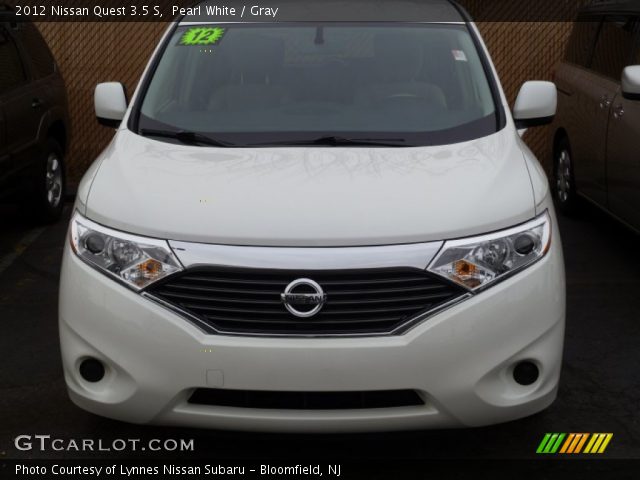 2012 Nissan Quest 3.5 S in Pearl White