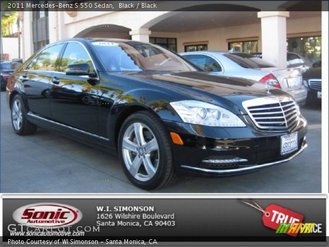 2011 Mercedes-Benz S 550 Sedan in Black