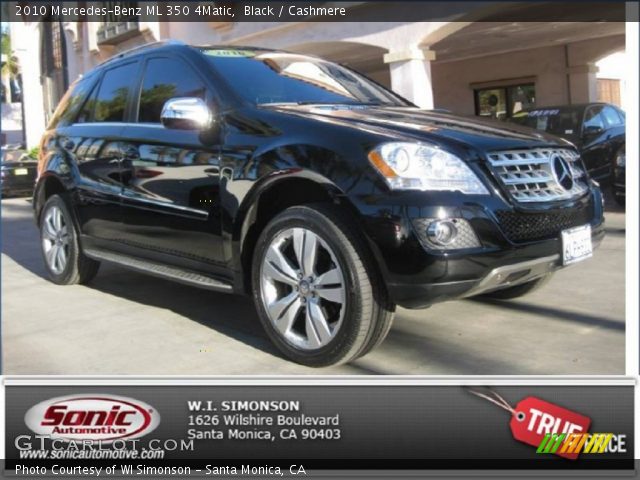 2010 Mercedes-Benz ML 350 4Matic in Black