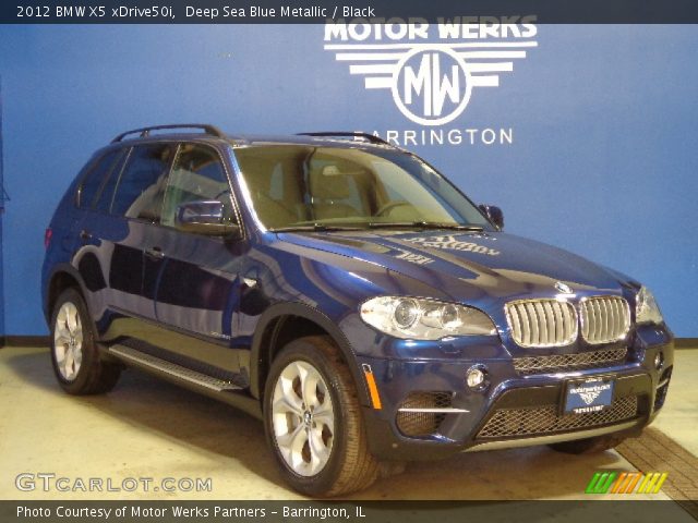 2012 BMW X5 xDrive50i in Deep Sea Blue Metallic