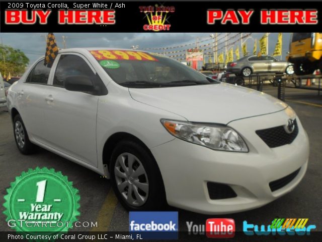 2009 Toyota Corolla  in Super White