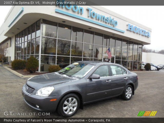 2007 Kia Optima EX V6 in Midnight Gray Metallic