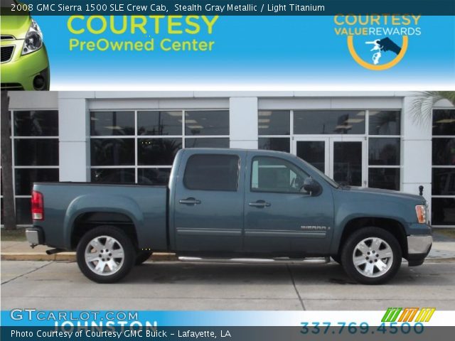 2008 GMC Sierra 1500 SLE Crew Cab in Stealth Gray Metallic