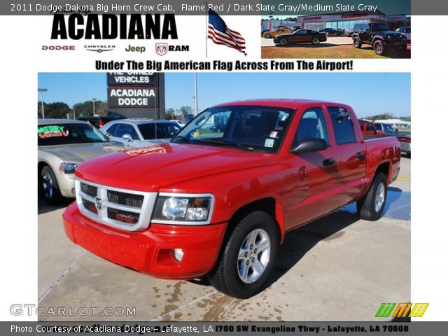 2011 Dodge Dakota Big Horn Crew Cab in Flame Red