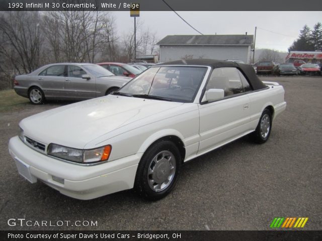 1992 Infiniti M 30 Convertible in White