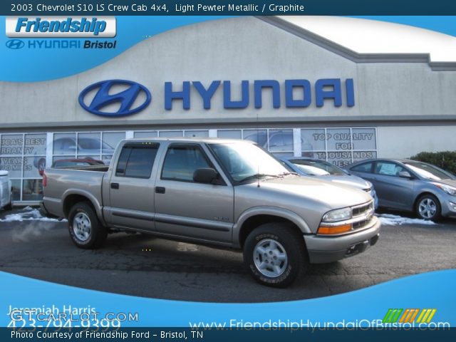 2003 Chevrolet S10 LS Crew Cab 4x4 in Light Pewter Metallic