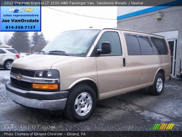 2012 Chevrolet Express LT 1500 AWD Passenger Van in Sandstone Metallic