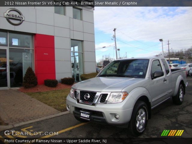 2012 Nissan Frontier SV V6 King Cab 4x4 in Brilliant Silver Metallic
