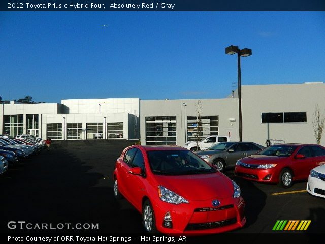 2012 Toyota Prius c Hybrid Four in Absolutely Red