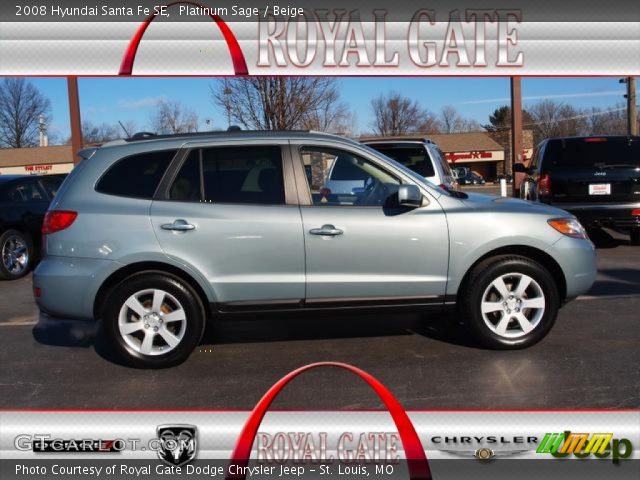 2008 Hyundai Santa Fe SE in Platinum Sage