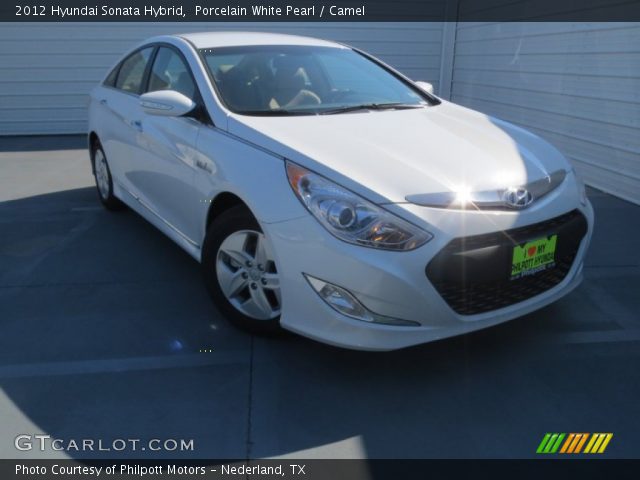 2012 Hyundai Sonata Hybrid in Porcelain White Pearl
