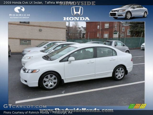 2009 Honda Civic LX Sedan in Taffeta White