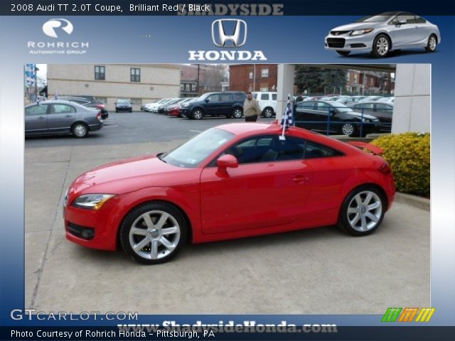 2008 Audi TT 2.0T Coupe in Brilliant Red