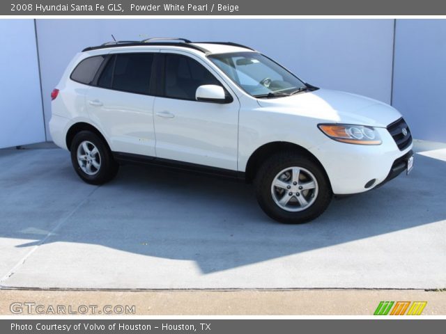 2008 Hyundai Santa Fe GLS in Powder White Pearl