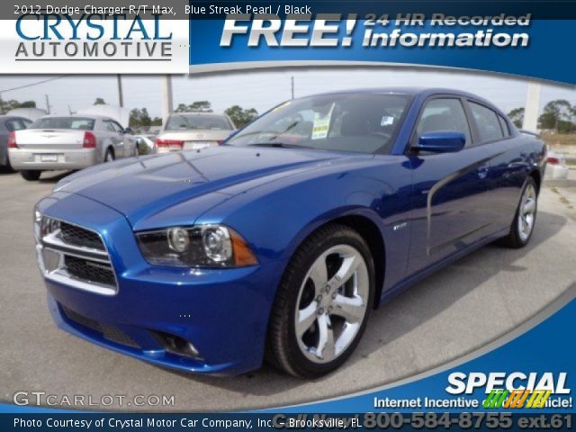 2012 Dodge Charger R/T Max in Blue Streak Pearl