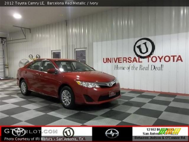 2012 Toyota Camry LE in Barcelona Red Metallic
