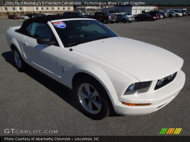 2008 Ford Mustang V6 Premium Convertible in Performance White