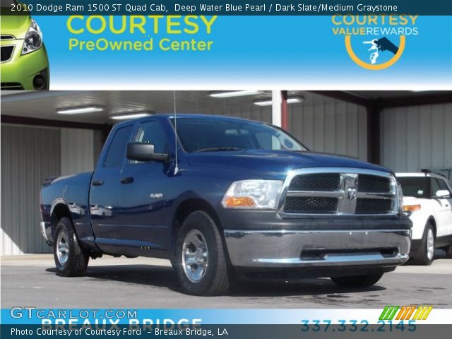 2010 Dodge Ram 1500 ST Quad Cab in Deep Water Blue Pearl