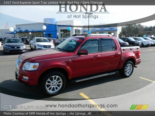 2007 Ford Explorer Sport Trac Limited 4x4 in Red Fire