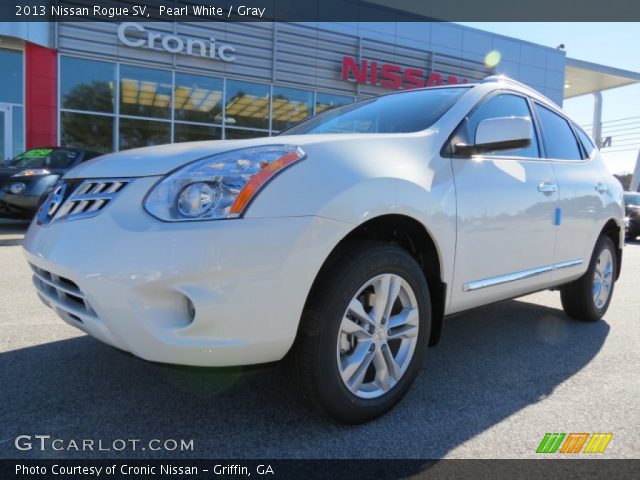 2013 Nissan Rogue SV in Pearl White