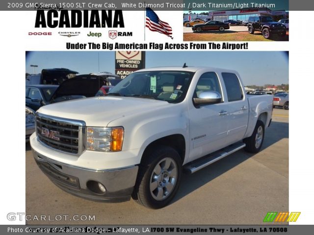 2009 GMC Sierra 1500 SLT Crew Cab in White Diamond Tricoat