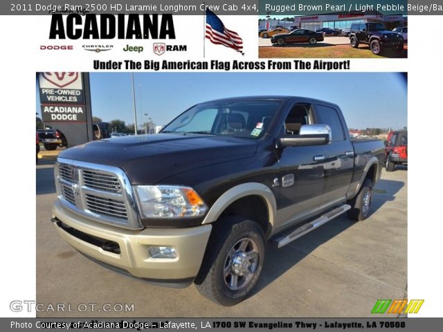 2011 Dodge Ram 2500 HD Laramie Longhorn Crew Cab 4x4 in Rugged Brown Pearl
