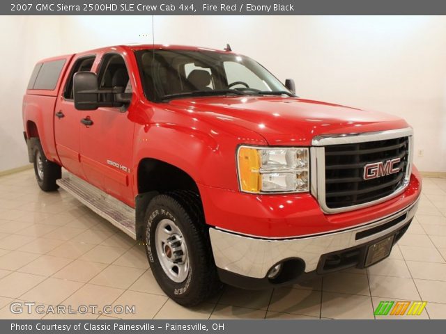 2007 GMC Sierra 2500HD SLE Crew Cab 4x4 in Fire Red