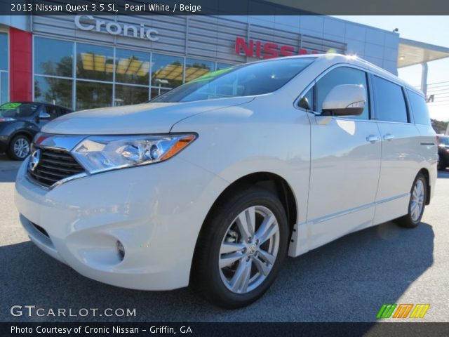 2013 Nissan Quest 3.5 SL in Pearl White