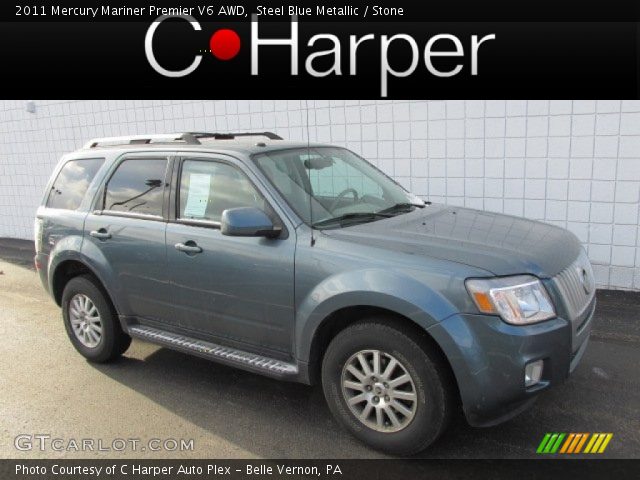 2011 Mercury Mariner Premier V6 AWD in Steel Blue Metallic