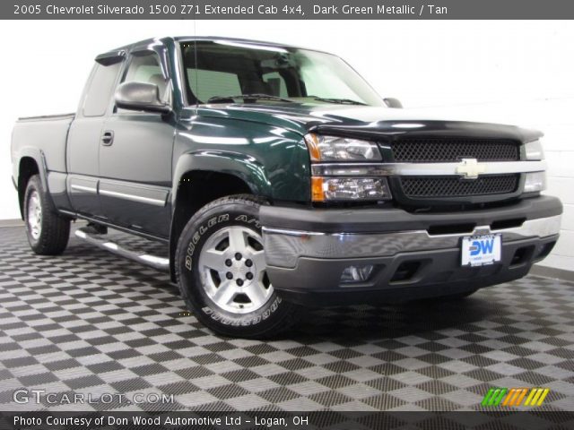 2005 Chevrolet Silverado 1500 Z71 Extended Cab 4x4 in Dark Green Metallic